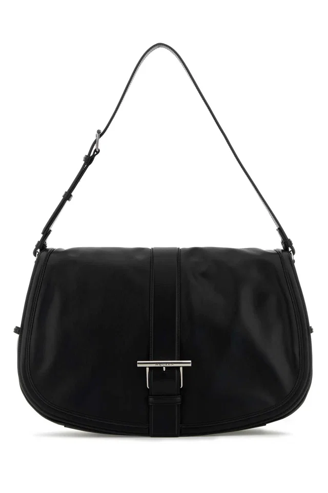 Alexander McQueen Satchel Shoulder Bag — Black in Black Calfskin from HEWI