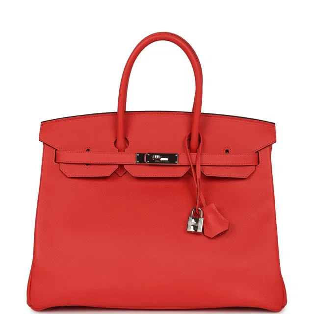 Hermès Birkin 35 Rose Jaipur Epsom Palladium Hardware in Pink Epsom leather from Madison Avenue Couture