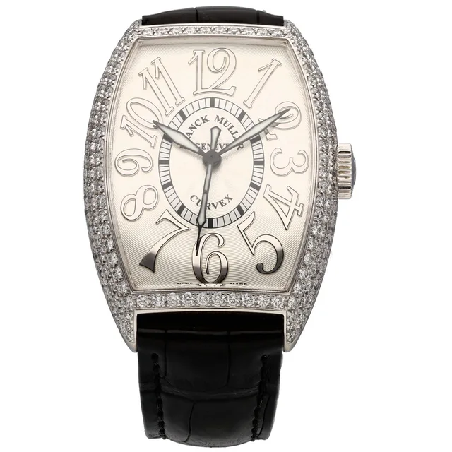 Franck Muller Cintrée Curvex 5850 SC REL D 32mm Stainless Steel Watch in Leather from H&T