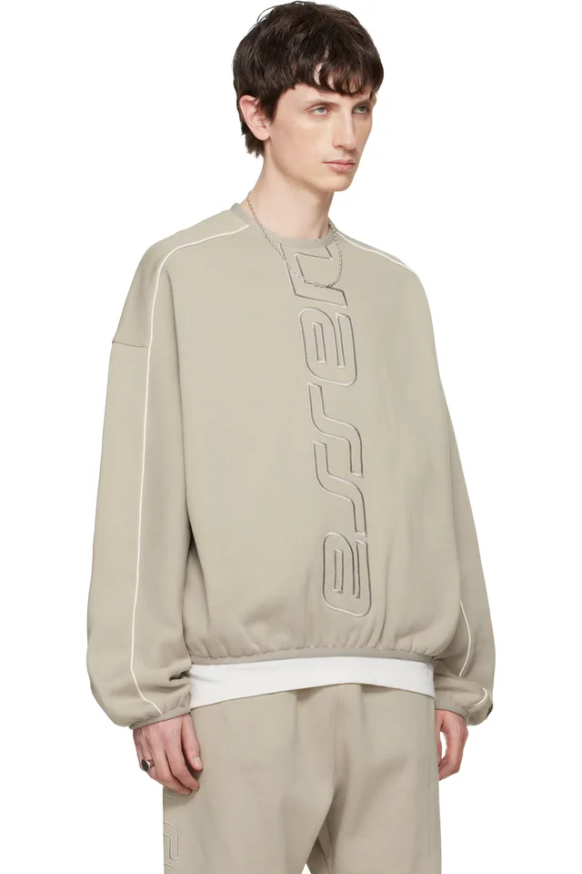 Fear of God ESSENTIALS Gray Active Trace Modern Crewneck Sweatshirt, photo 2 of 4 from SSENSE