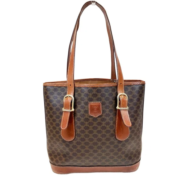 Celine Macadam Pattern Tote Bag Leather in Leather from The Reluxe