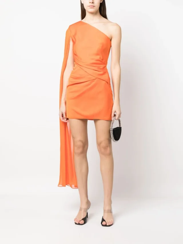 Roland Mouret Asymmetric Silk Crepe Mini Dress, photo 2 of 5 from Balardi