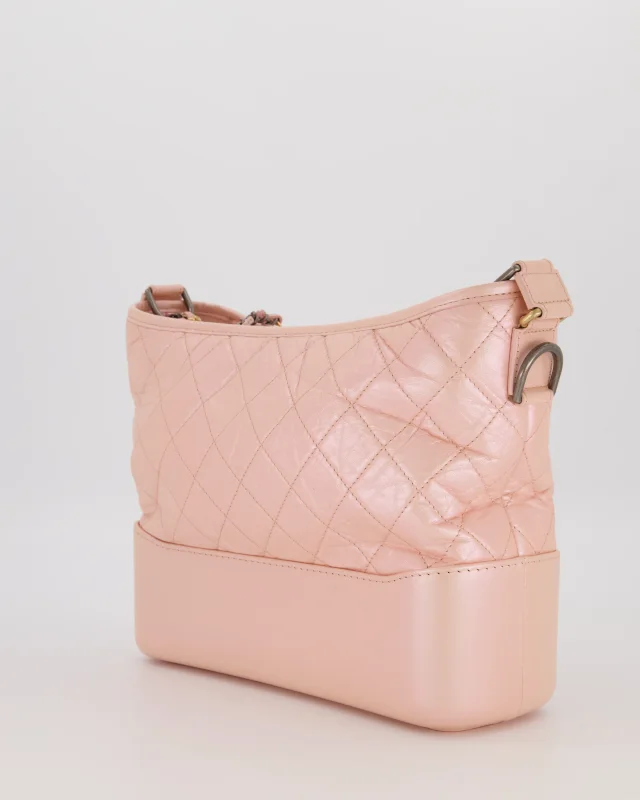 Chanel Large Gabrielle Bag in Light Pink Crumpled Calfskin Leather with Mixed Hardware in Pink Calfskin from Sellier, photo 5 of 19