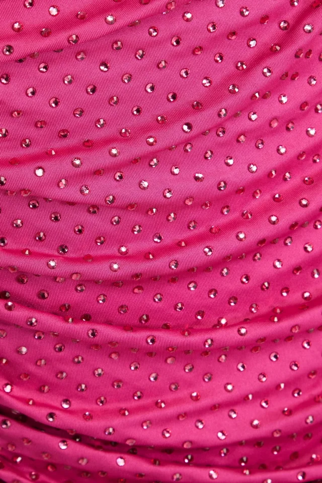 Veronica Beard Jessel Crystal-Embellished Stretch-Jersey Mini Dress in Pink, photo 4 of 4 from THE OUTNET