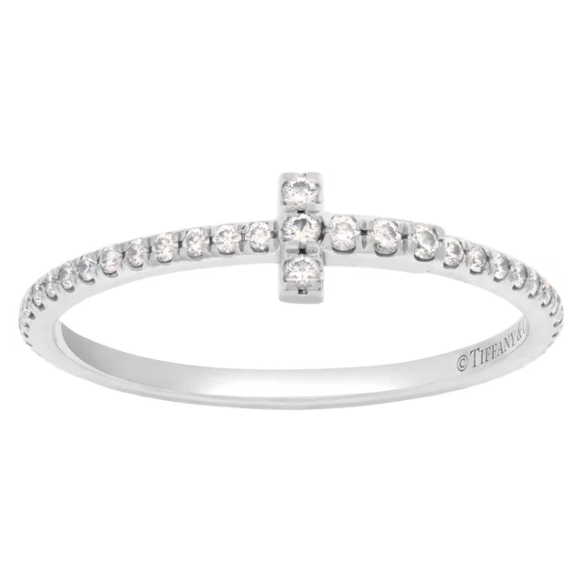 Tiffany & Co. T diamond wire band ring in White White Gold from Gray And Sons