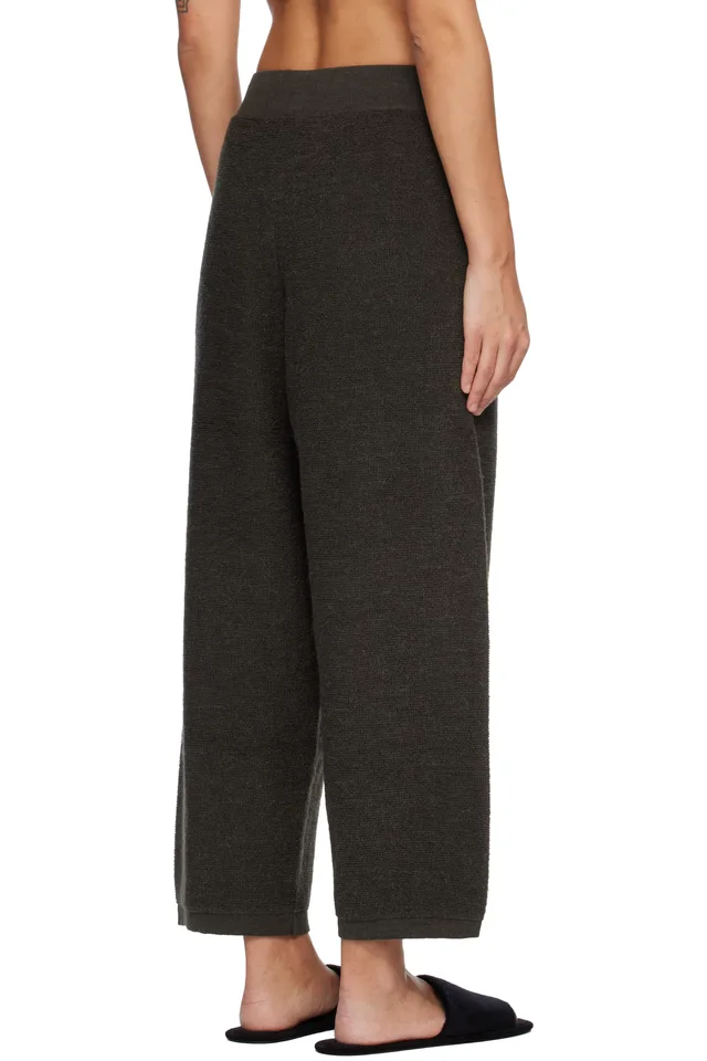 Lauren Manoogian Gray Fine Terry Lounge Pants, photo 3 of 4 from SSENSE