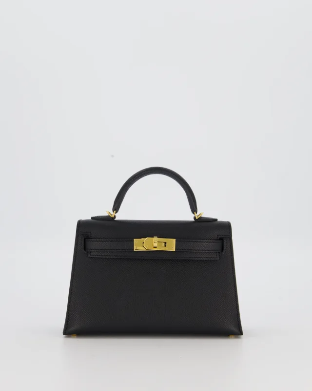 Hermès Mini Kelly II Sellier Bag Black Epsom Leather in Black Epsom leather from Sellier, photo 3 of 21