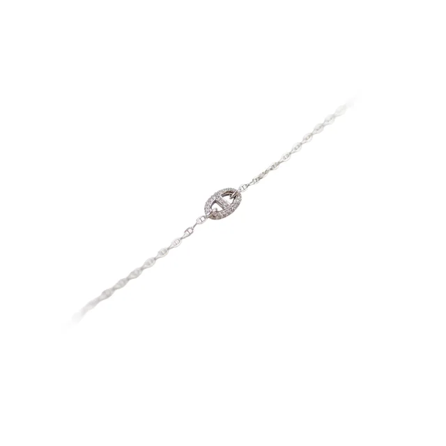 Hermès Farandole Bracelet White Gold Diamonds in White from The Purse Affair
