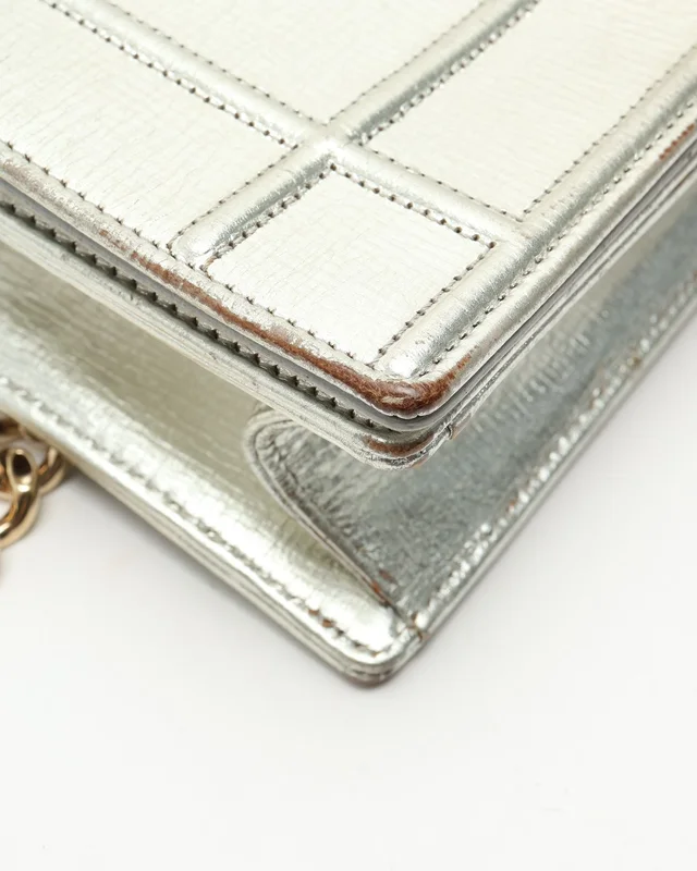 Dior Cannage Diorama Metallic Bag in Leather from A Retro Tale, photo 7 of 10