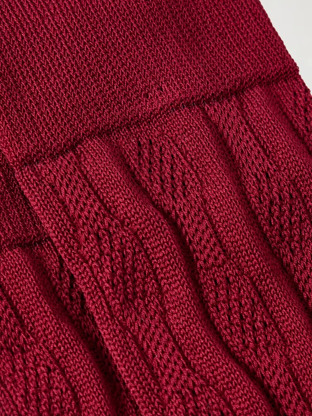 DRIES VAN NOTEN Jacquard-knit cotton-blend socks in Red, photo 2 of 2 from NET-A-PORTER (Canada)