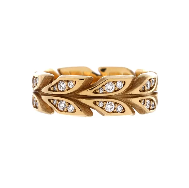 Tiffany & Co. 6mm Victoria Vine Band Ring 18k Yellow Gold With Diamonds in gold from Poshmark