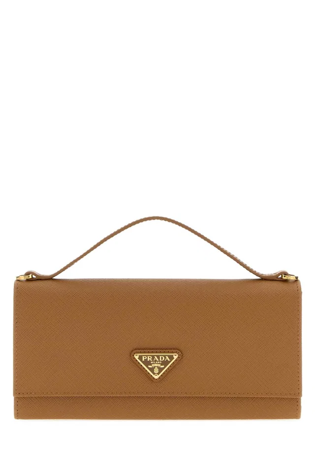 Prada Saffiano Leather Wallet — Brown in Brown Saffiano leather from HEWI