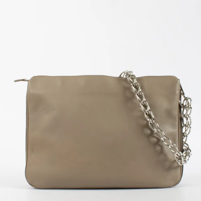 Delvaux Taupe Allure Trio Bag in Taupe Leather from Labellov