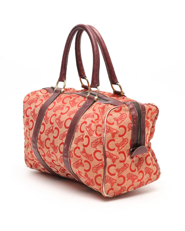 Celine C Macadam Boston Bag in Canvas from A Retro Tale, photo 2 of 13