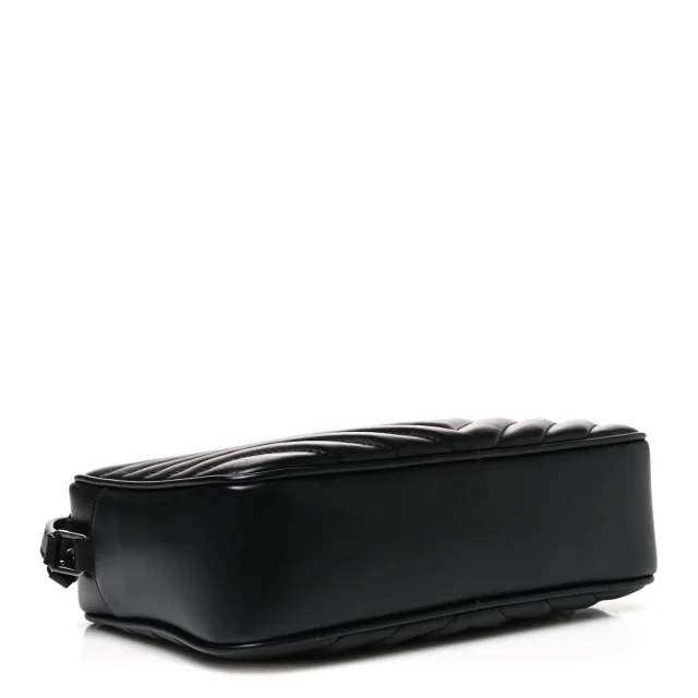 Saint Laurent Matelasse Monogram Lou Camera Bag Black in Black Calfskin from FASHIONPHILE, photo 4 of 10