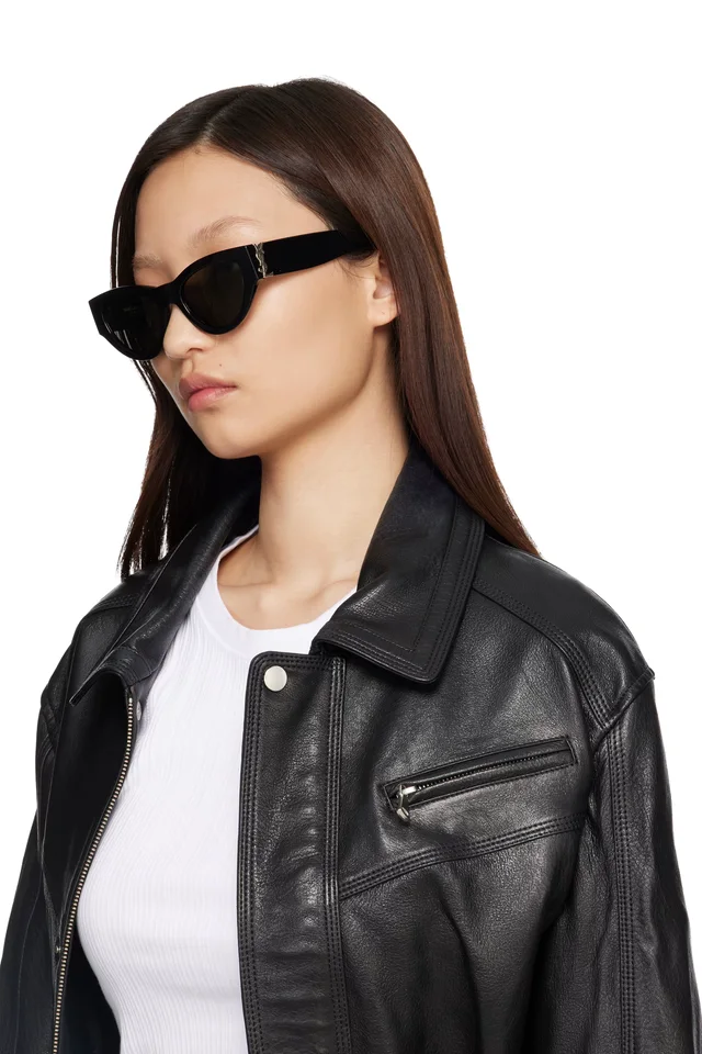 Saint Laurent Black SL M94 Sunglasses, photo 4 of 4 from SSENSE