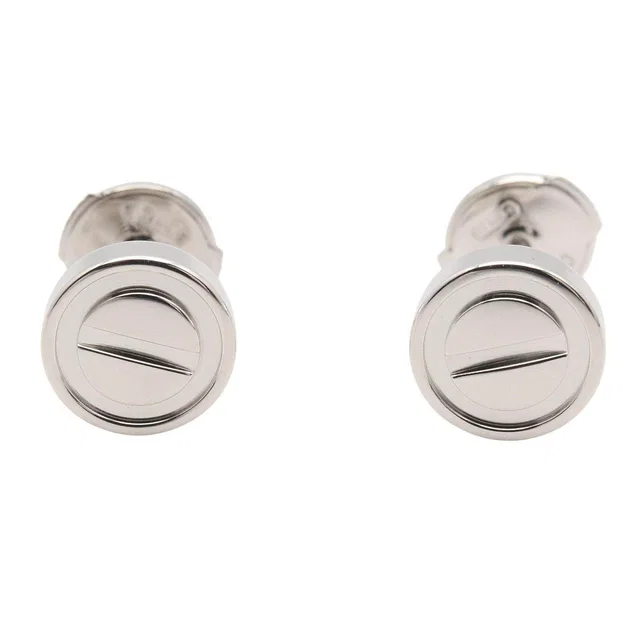 Cartier Love Au750 White Gold Earrings in White from LuxUness