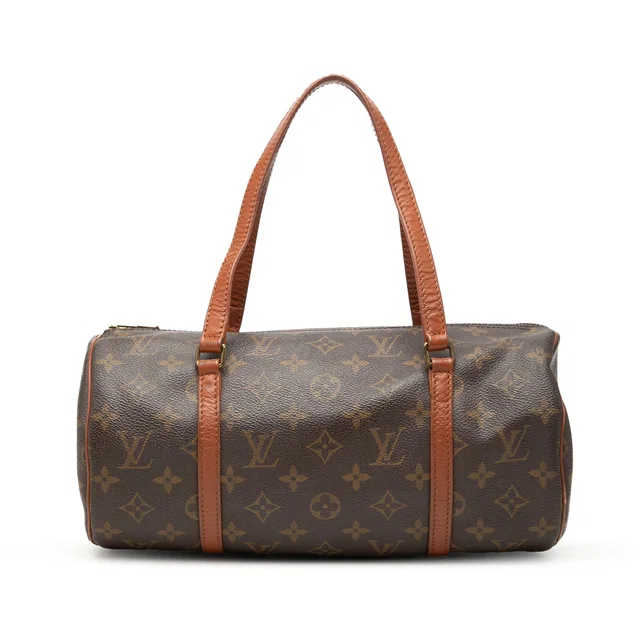 Brown Louis Vuitton Monogram Papillon 30 Handbag in Brown Coated canvas from Designer Revival