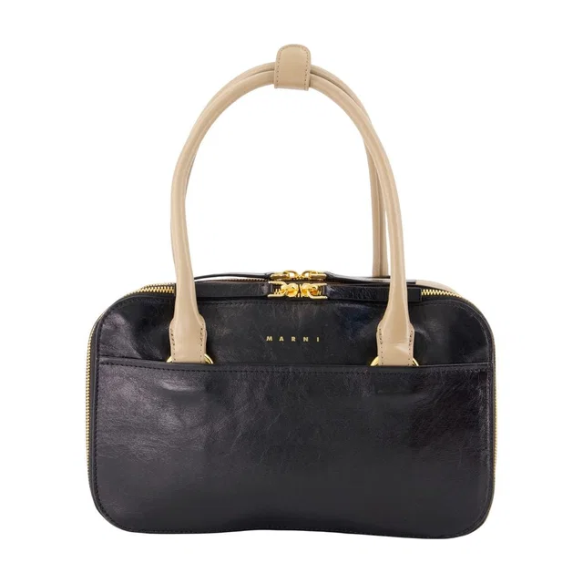 Marni Shoulder Bag — Black Calfskin in Black Calfskin from HEWI