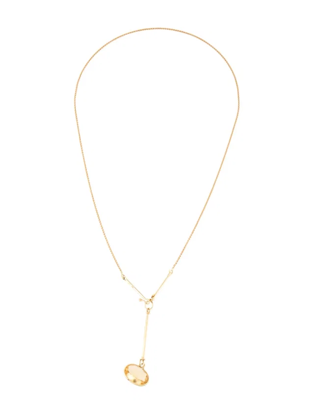 Georg Jensen 18K Citrine Savannah Pendant Necklace, 17.5", " in multicolor from The RealReal