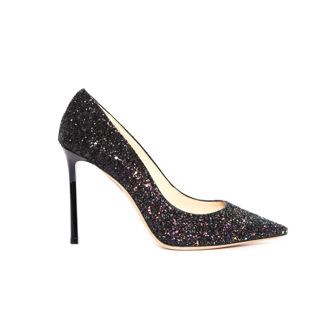 Jimmy Choo Romy 100 Cgf Pump Glitter - 38.5 in Leather from Revivre Luxury Consignment