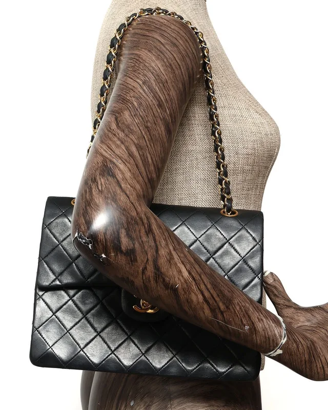 Chanel Classic Medium Square Double Flap Bag in Leather from A Retro Tale, photo 10 of 10