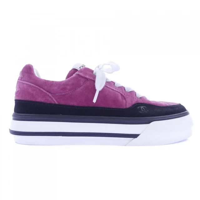 Chanel Sneakers Pink in Pink Calfskin from The Reluxe