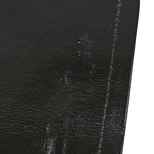 Chanel Shiny Crumpled Calfskin Quilted Jumbo Double Flap So Black in Black Calfskin from FASHIONPHILE, photo 11 of 14