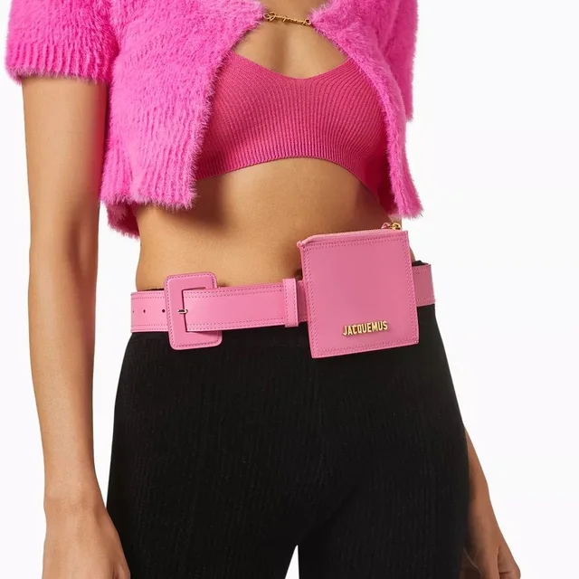 Jacquemus La Ceinture Carree Pouch Belt in pink Leather from Poshmark, photo 1 of 1