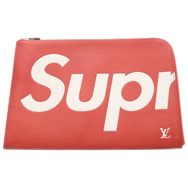 Supreme LV Pochette Jour GM Epi Leather Clutch Bag in Leather from The Reluxe