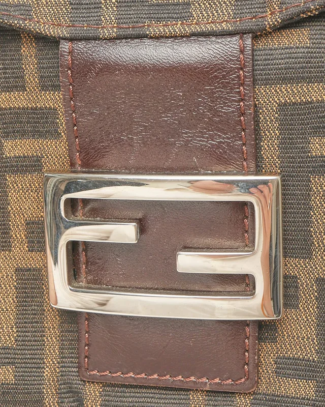 Fendi Zucca Fold Over Baguette Bag in Canvas from A Retro Tale, photo 8 of 10