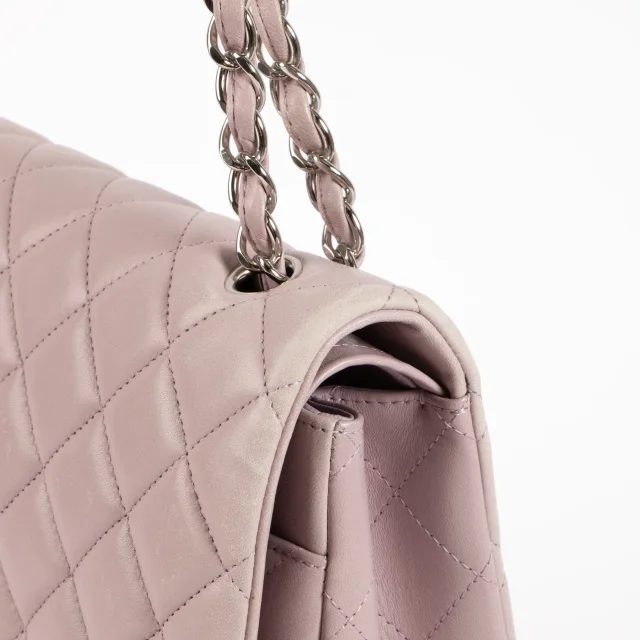 Chanel Mauve Lambskin Maxi Classic Bag in Lambskin from Labellov, photo 8 of 10