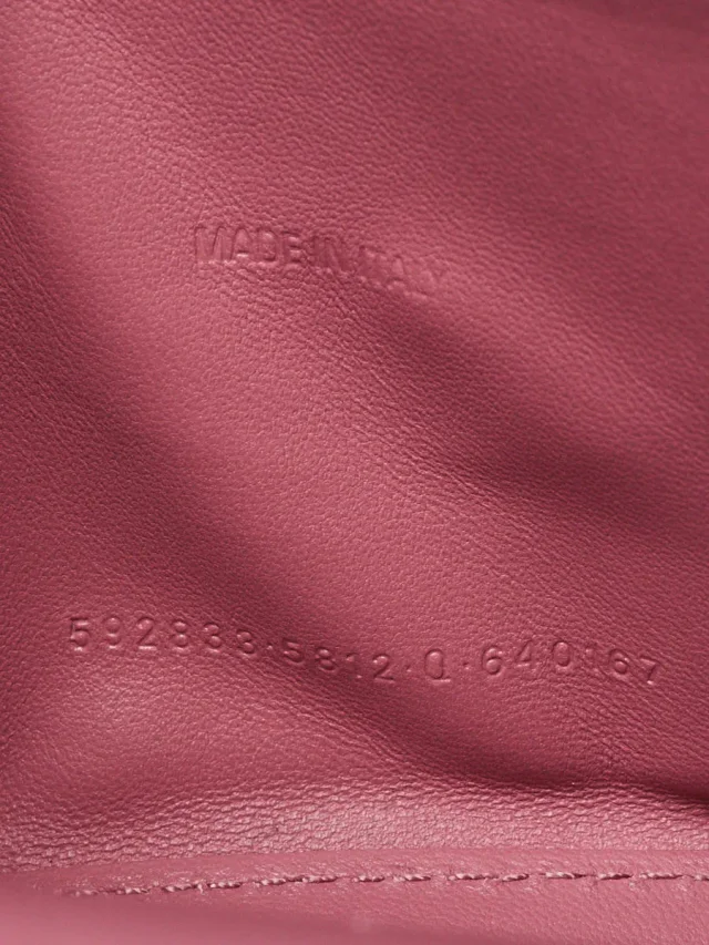 Balenciaga Sweet Pink Metallic Coated Canvas Hourglass XS Top Handle Bag in Pink Coated canvas from Yoogis, photo 9 of 10
