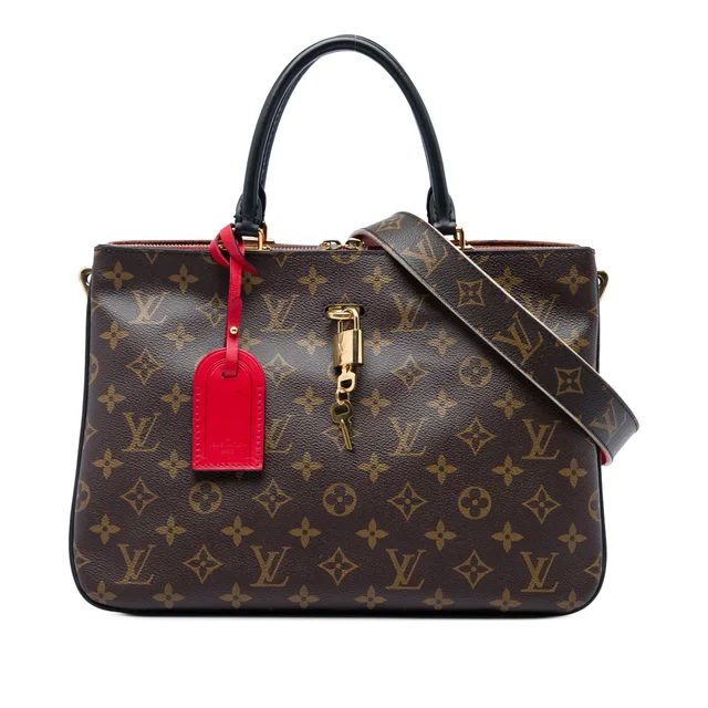 Brown Louis Vuitton Monogram Millefeuille Satchel in Brown Coated canvas from Designer Revival, photo 1 of 1