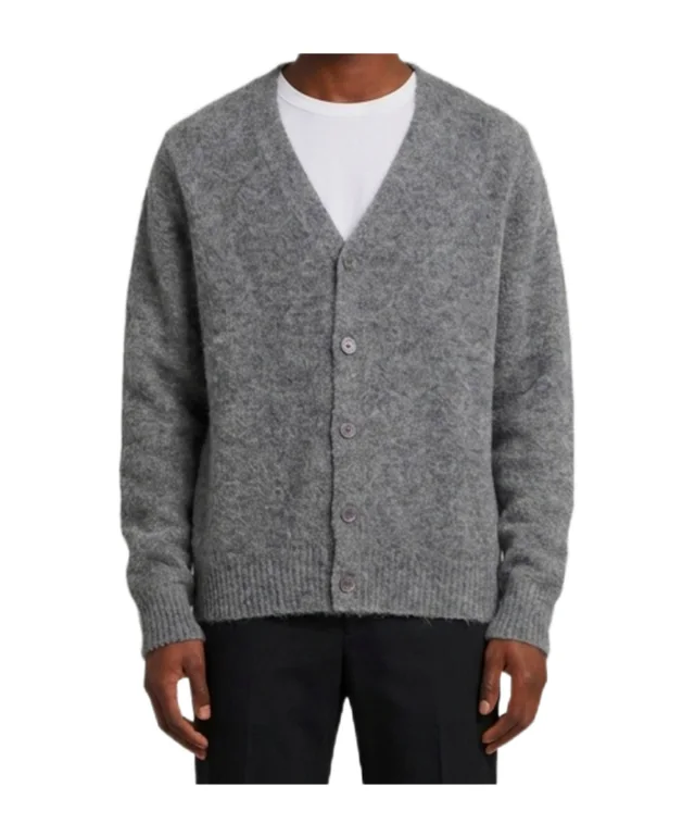 Ami Paris AMI V-Neck Buttoned Cardigan from SENSER, photo 1 of 1