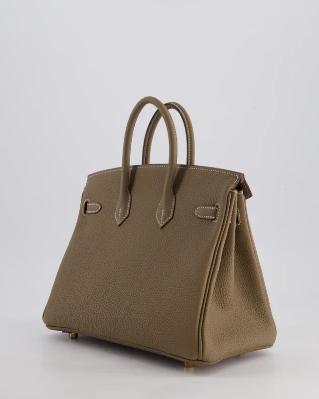 Hermès Birkin 25 Retourne Bag in Taupe Togo leather from Sellier, photo 6 of 21