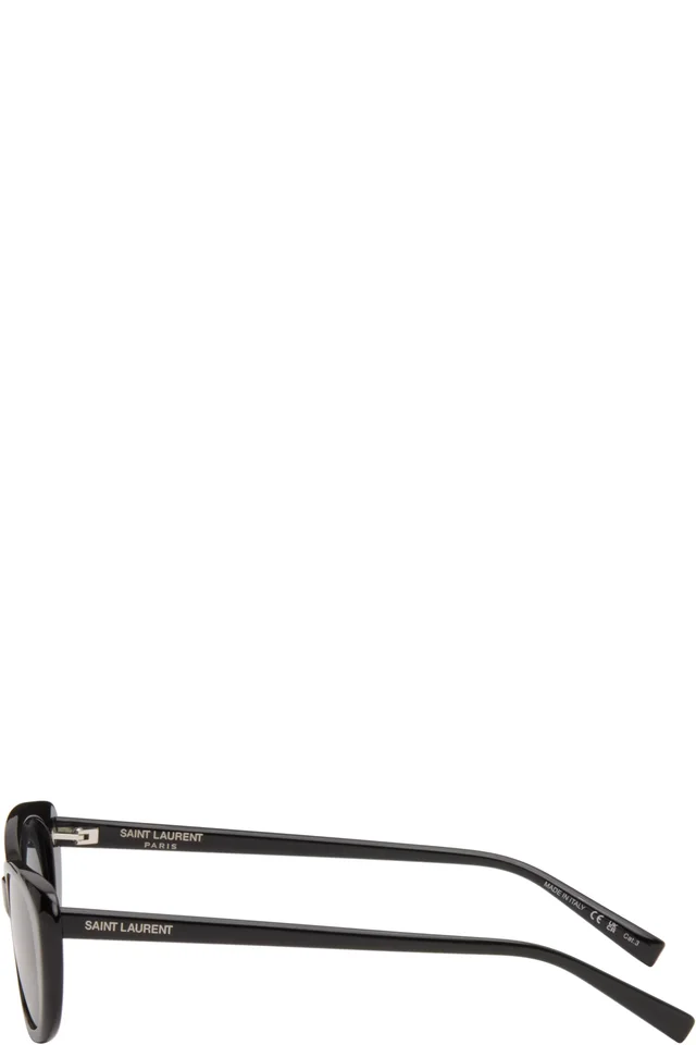 Saint Laurent Black SL 822 Sunglasses, photo 3 of 4 from SSENSE