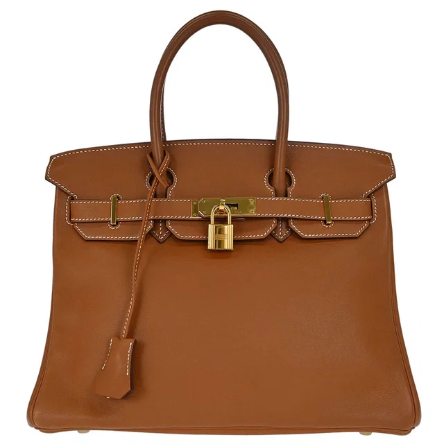 Hermès Gold Swift Birkin 30 Handbag in Gold Swift leather from AMORE Vintage Tokyo