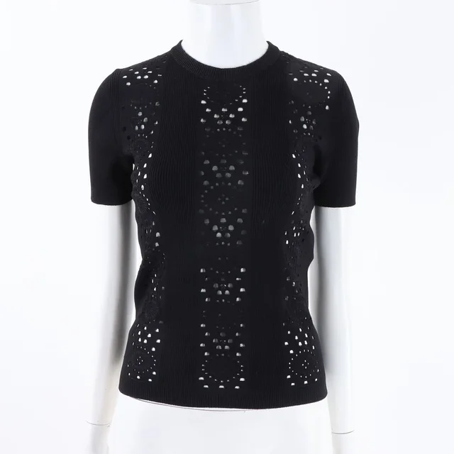 Chanel short-sleeve punched knit from GUGUS