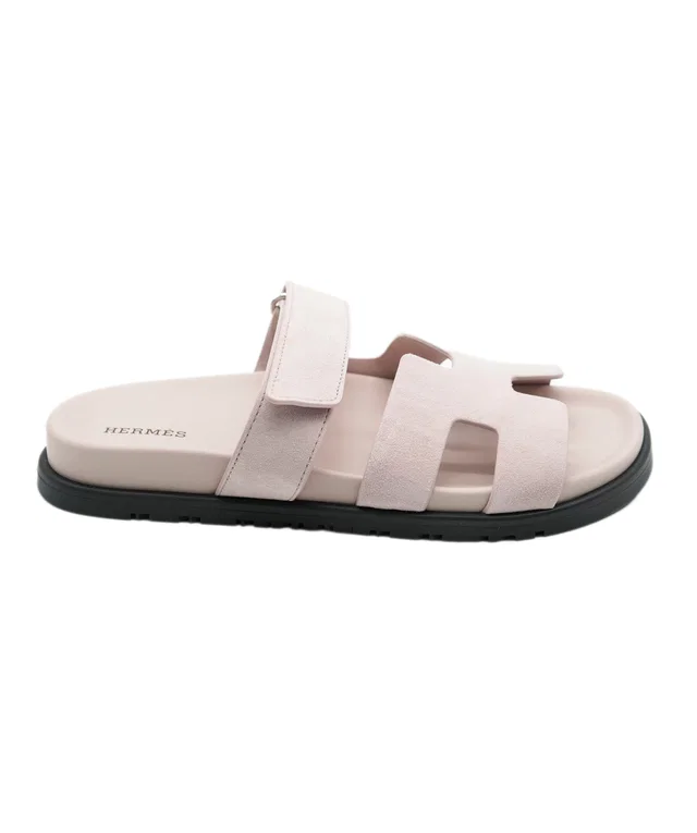 Hermès Chypres Size 37 Rose Pink in Pink Suede from Luxury Promise