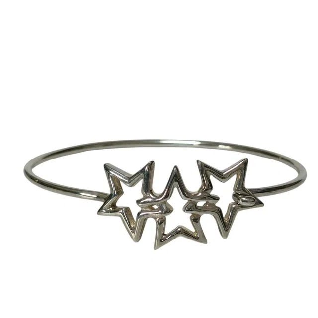 Tiffany & Co. 925 Triple Star Bracelet Bangle Silver in Silver from The Reluxe