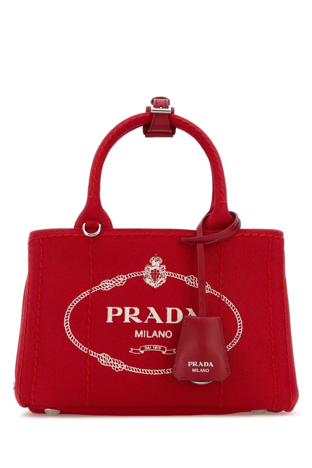 Prada Mano Tote Bag — Red in Red Leather from HEWI