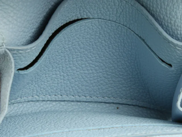 Louis Vuitton Bleu Nuage Monogram Empreinte Rosalie Coin Purse in Blue Caviar leather from Ann's Fabulous Finds, photo 7 of 8