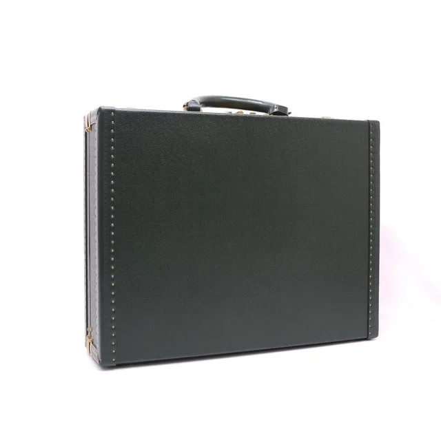 Louis Vuitton Green Taiga Leather President Attache Briefcase in Green Leather from Bagriculture
