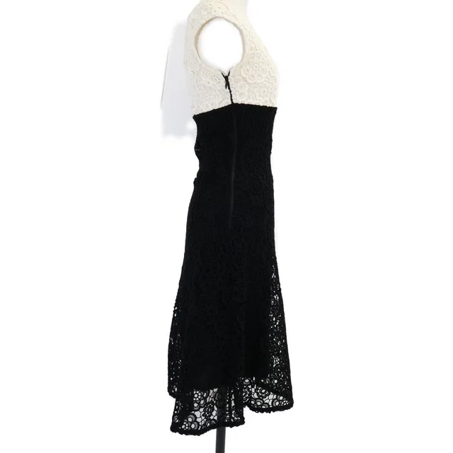 Dior Flower Lace Neck Sleeveless Dress from The Reluxe
