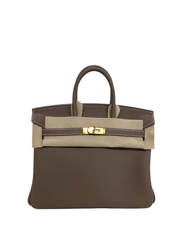 Hermès Birkin 25 Etoupe Togo GHW #K in Taupe Togo leather from Luxury Promise