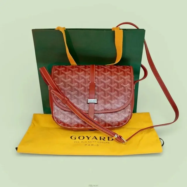 Goyard Belvedere Pm Crossbody in red Calfskin from Grailed, photo 1 of 1