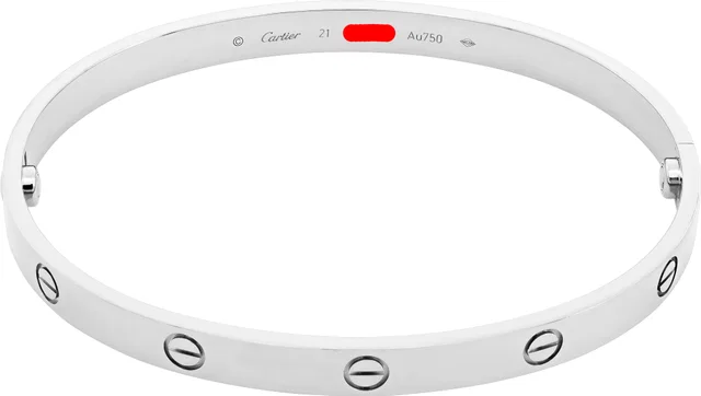 Cartier Love Bracelet 18k white gold size 21 in White White Gold from Gray And Sons