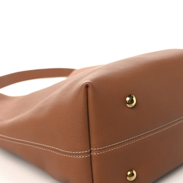 Louis Vuitton Grained Calfskin Low Key Hobo MM Cognac in Brown Caviar leather from FASHIONPHILE, photo 11 of 13