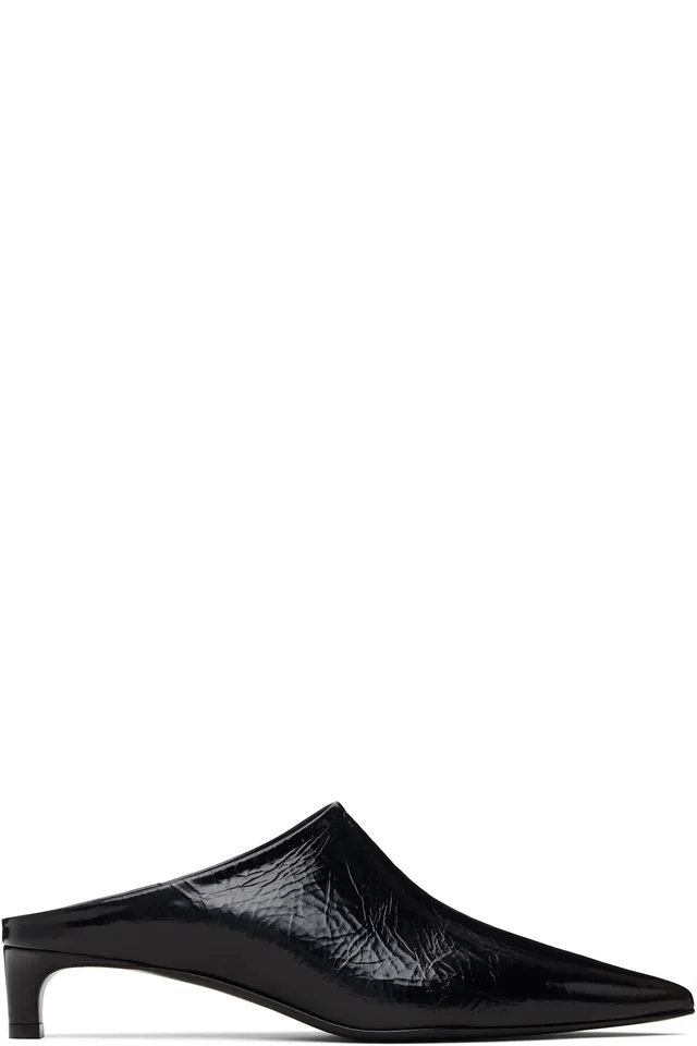 Jil Sander Black Mule Heels, image 1 of 1 from SSENSE